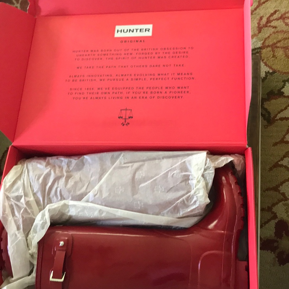 Red Hunter Boots